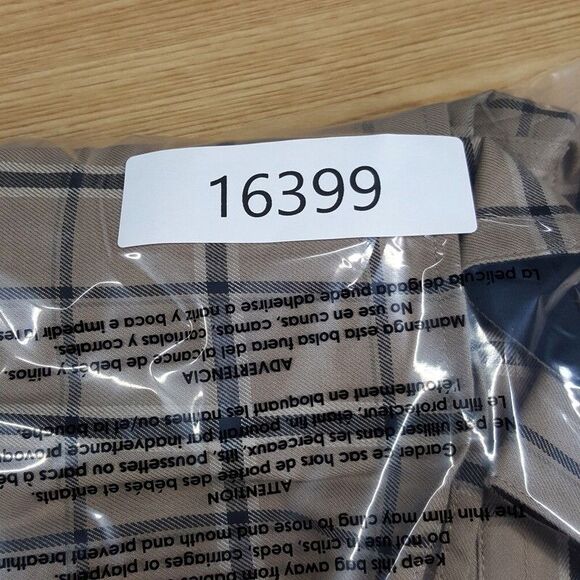 RAG & BONE Shirt Mens Small Tan Plaid Flannel Oversized Lightweight MATTHEW $258 - Picture 8 of 8